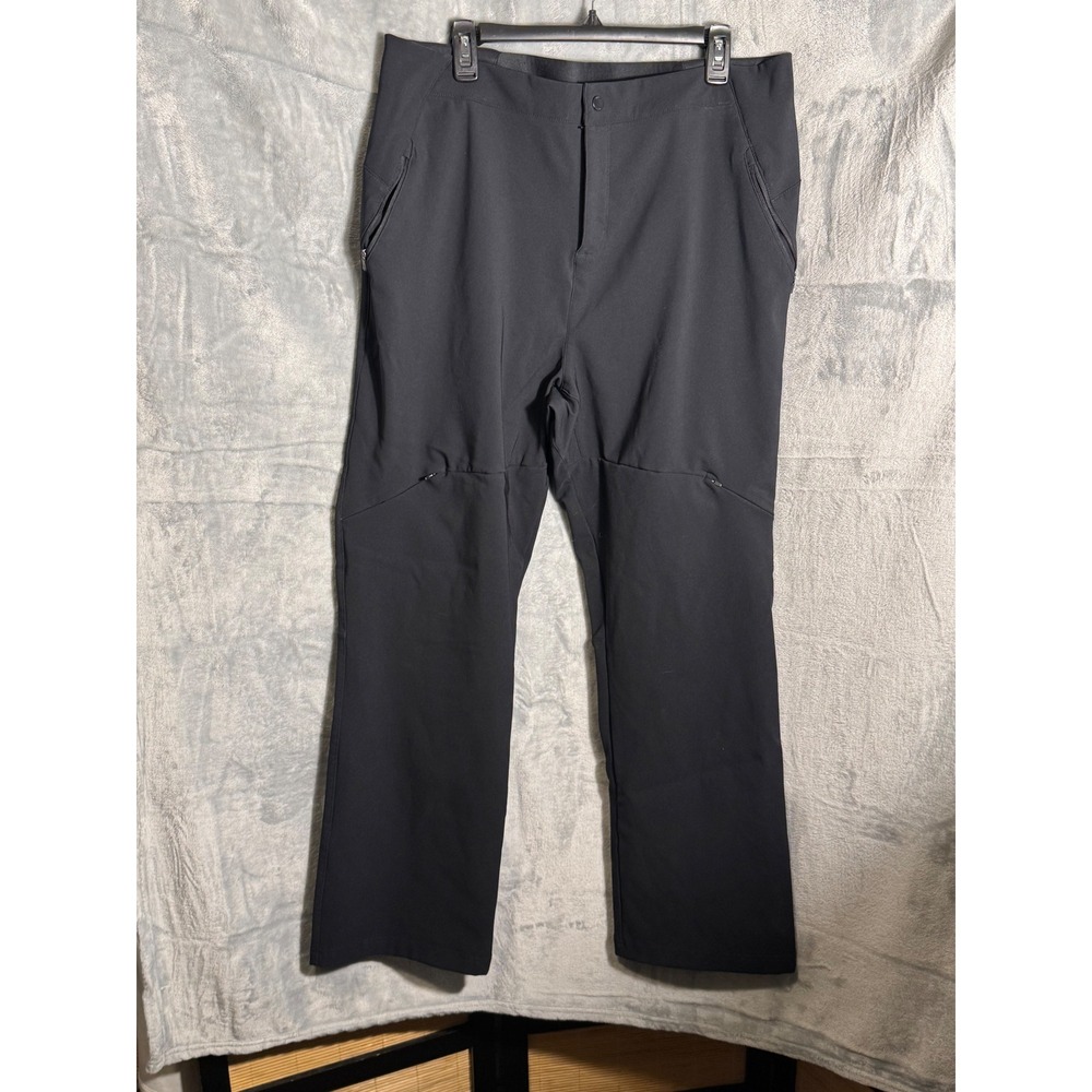 Columbia snow pants women's sleek black Zip Pockets Outdoor Pants Size XL